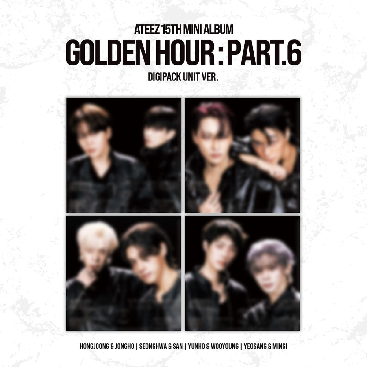 ATEEZ - 15TH MINI ALBUM [GOLDEN HOUR : Part.6] (UNIT DIGIPACK VER.) (SET)
