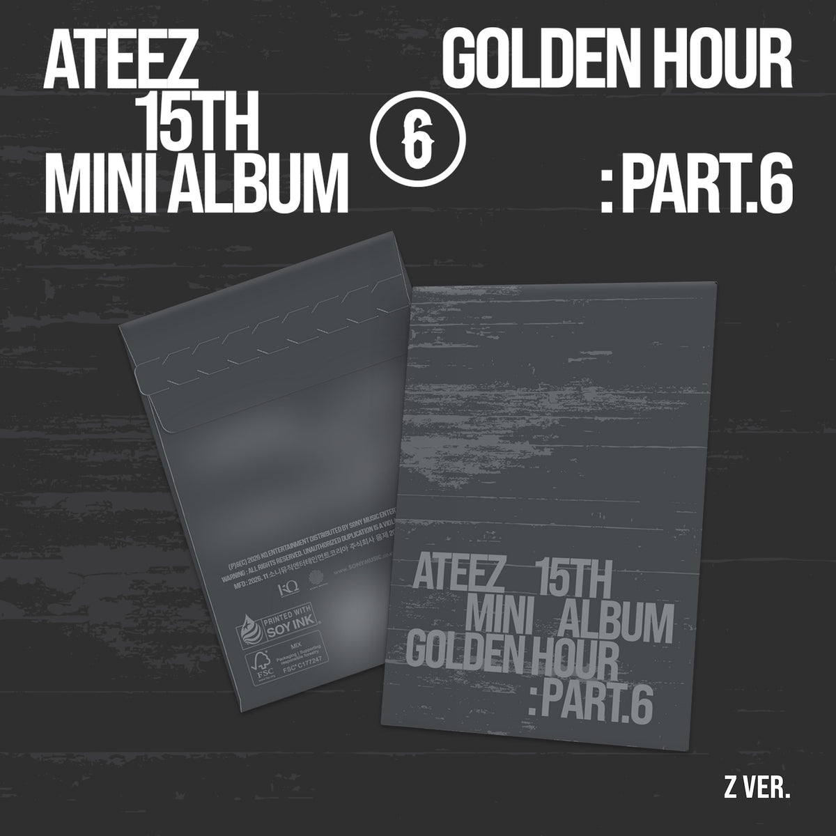 ATEEZ - 15TH MINI ALBUM [GOLDEN HOUR : Part.6] (POCAALBUM VER.)