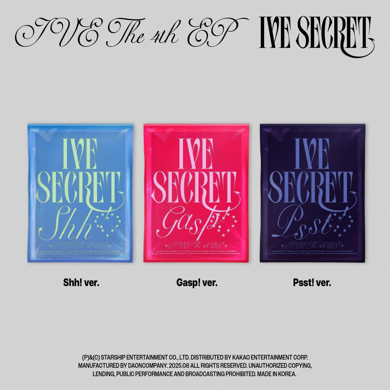 IVE – THE 4th EP [IVE SECRET] - Wooksy