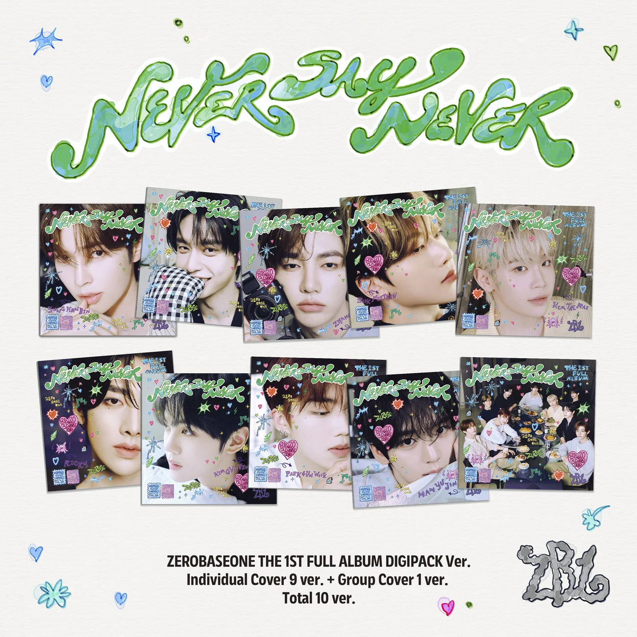 ZEROBASEONE – The 1st Full Album [NEVER SAY NEVER] (DIGIPACK Ver.) - Wooksy